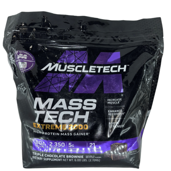 Muscletech Ganador de Masa con Alta Proteína 80g (Malteada de Vainilla, 6LB)