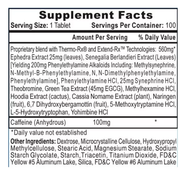 Suplemento Termogenico Lipodrene 90 Capsulas - Imagen 2